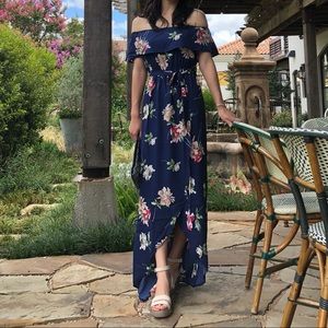 ASOS off shoulder floral dress